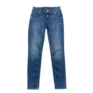 Hudson Jeans Low Rise Collin Flap Skinny Jeans Blue Denim Med Wash Women’s 29